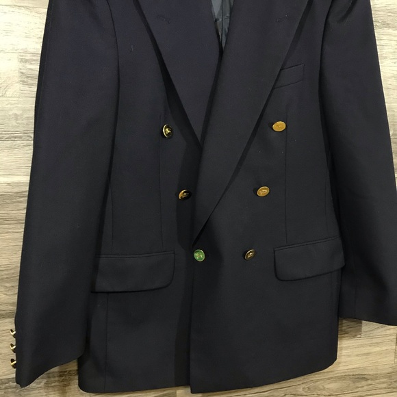 Burberrys’ Navy Blue Wool Blazer - Picture 3 of 8